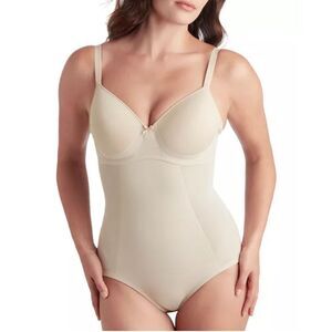 TC Fine Intimates NWT Wonderful U Low-Back Shaping Bodysuit Nude 34B